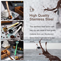 5 Pieces Coffee Scoop Multifunctional Measuring Long Handle Stainless Steel Coffee Scoop With Clip